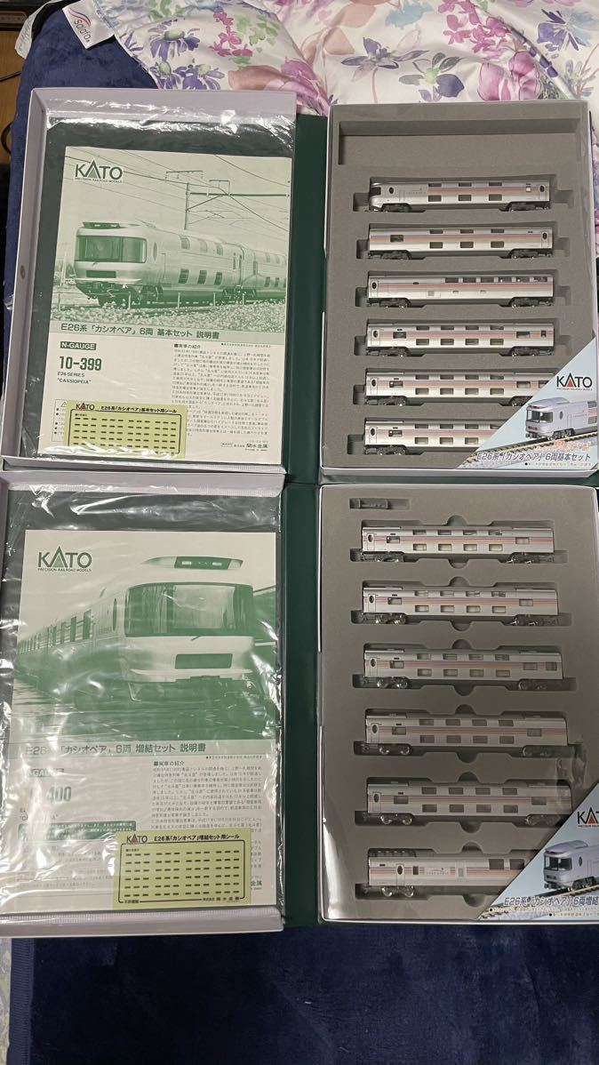 KATO 10-399 カシオペア 全車室内灯付 ⁄ 10-399他 KATO 10-399/400
