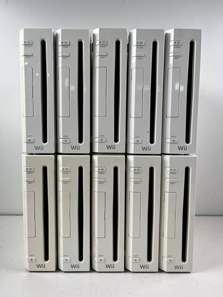 ♪【中古】Nintendo Wii 本体 10台 まとめ ② 任天堂 ニンテンドー ゲーム機 動作未確認 ジャンク ＠100(8)