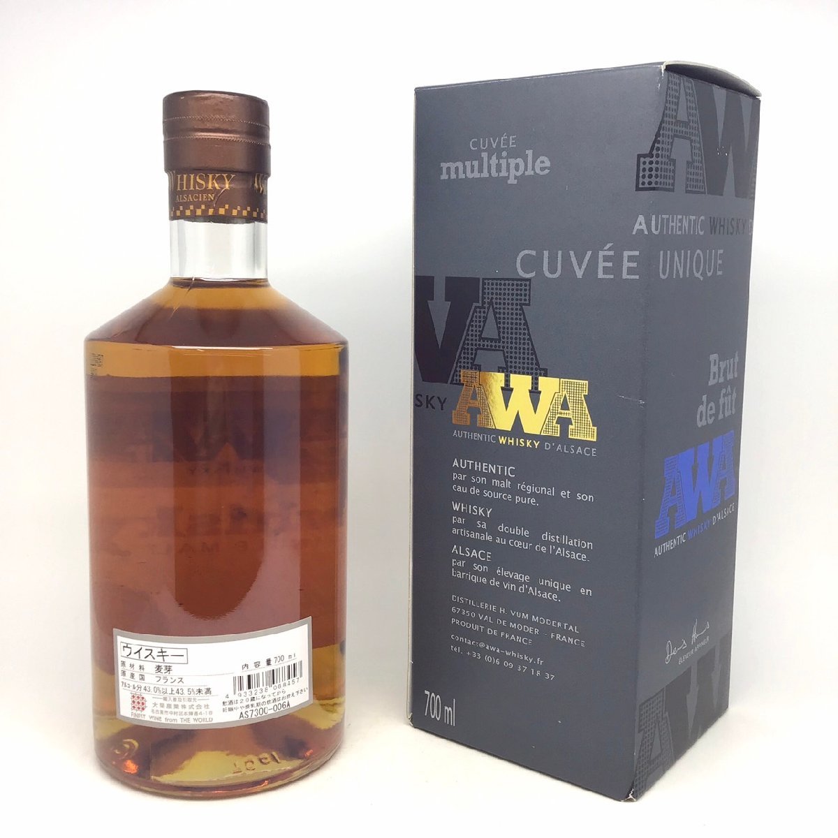 未開栓 AWA シングルモルト ヴィエイユ プルーン 箱付 700ml 43％ 4J 