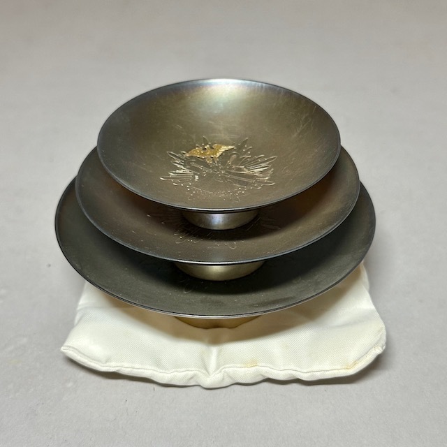 銀杯 杯 盃 金鵄勲章 内閣総理大臣 造幣局 Silver 重量約216.6g 共箱