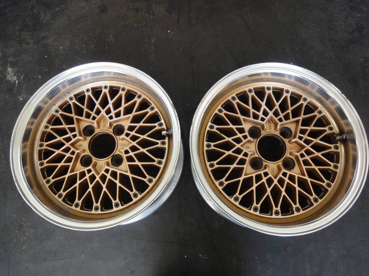 2本☆SSR メッシュ 15インチ 7J IS13 PCD114.3-4H☆S13 180 AE86など