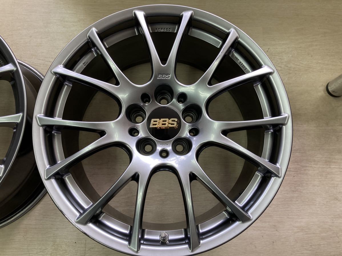 BBS RE-V RE059◇8.5J 18in IS38 5/114.3◇2本セット 鍛造 FORGED DBK 