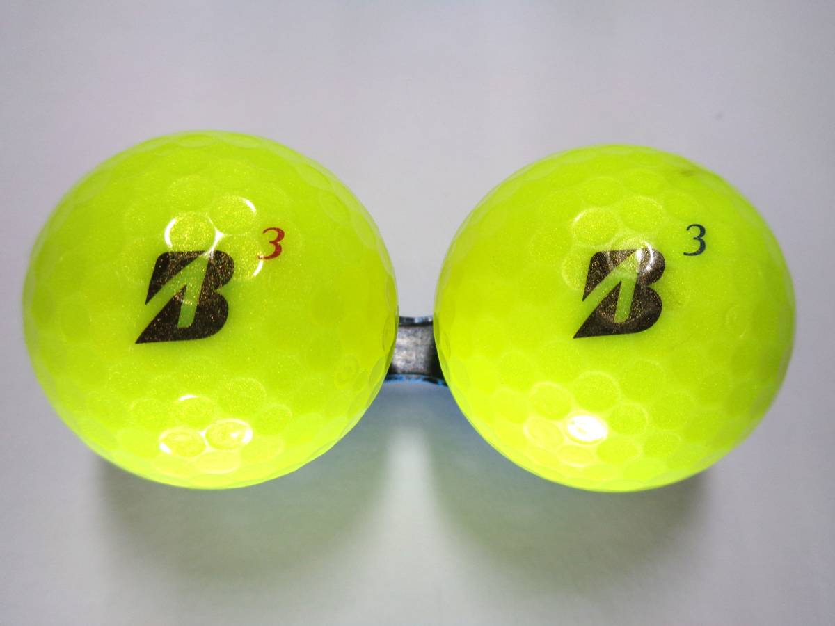 [901-B11] ブリヂストン ツアービーエックスエス・ビーエックス BRIDGESTONE TOUR BXS・BX 22年 イエロー 30球 ロストボール 【中古】