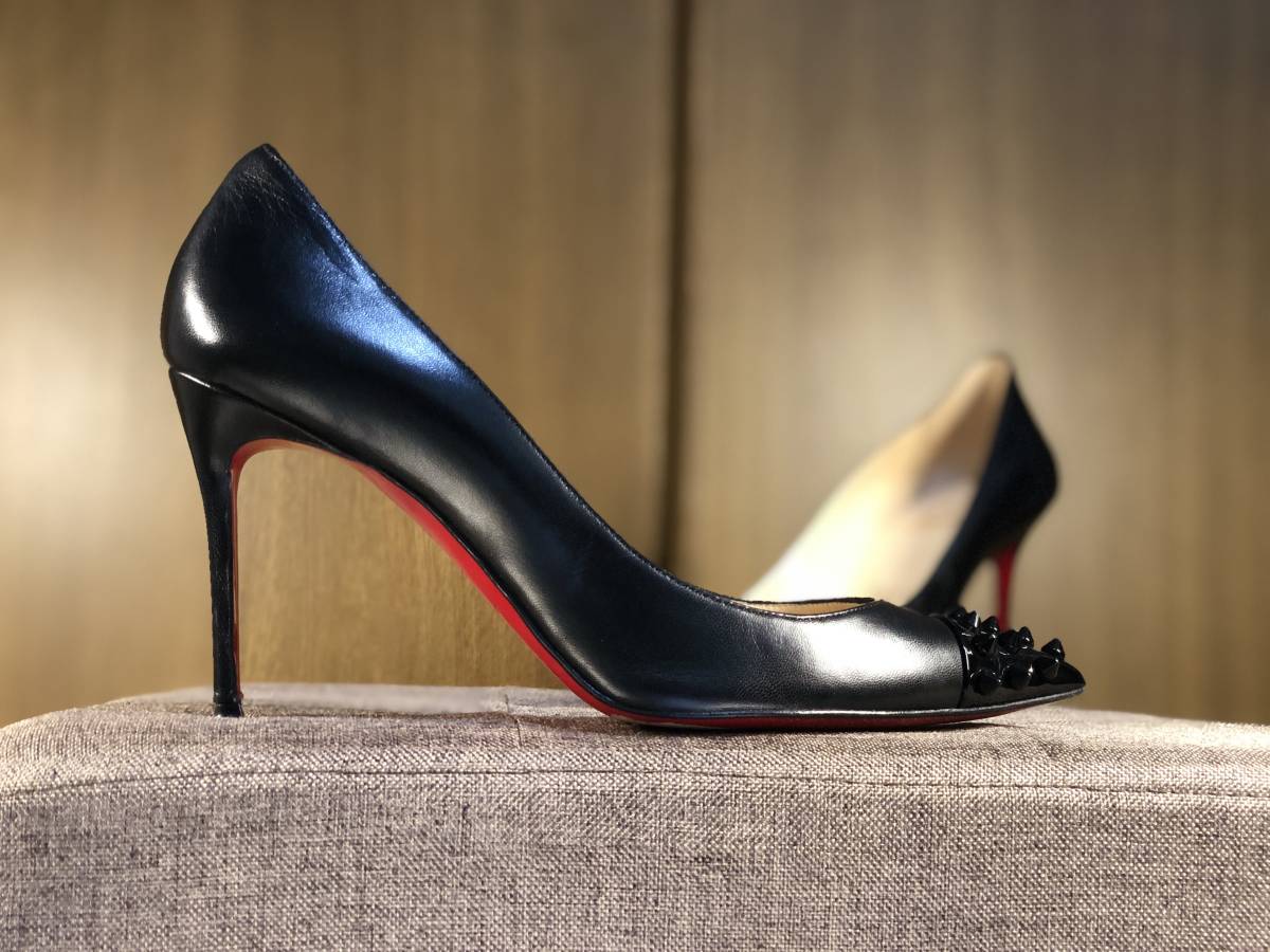 クリスチャンルブタン|Christian Louboutin|35.5|22.5cm|黒|スタッズ 