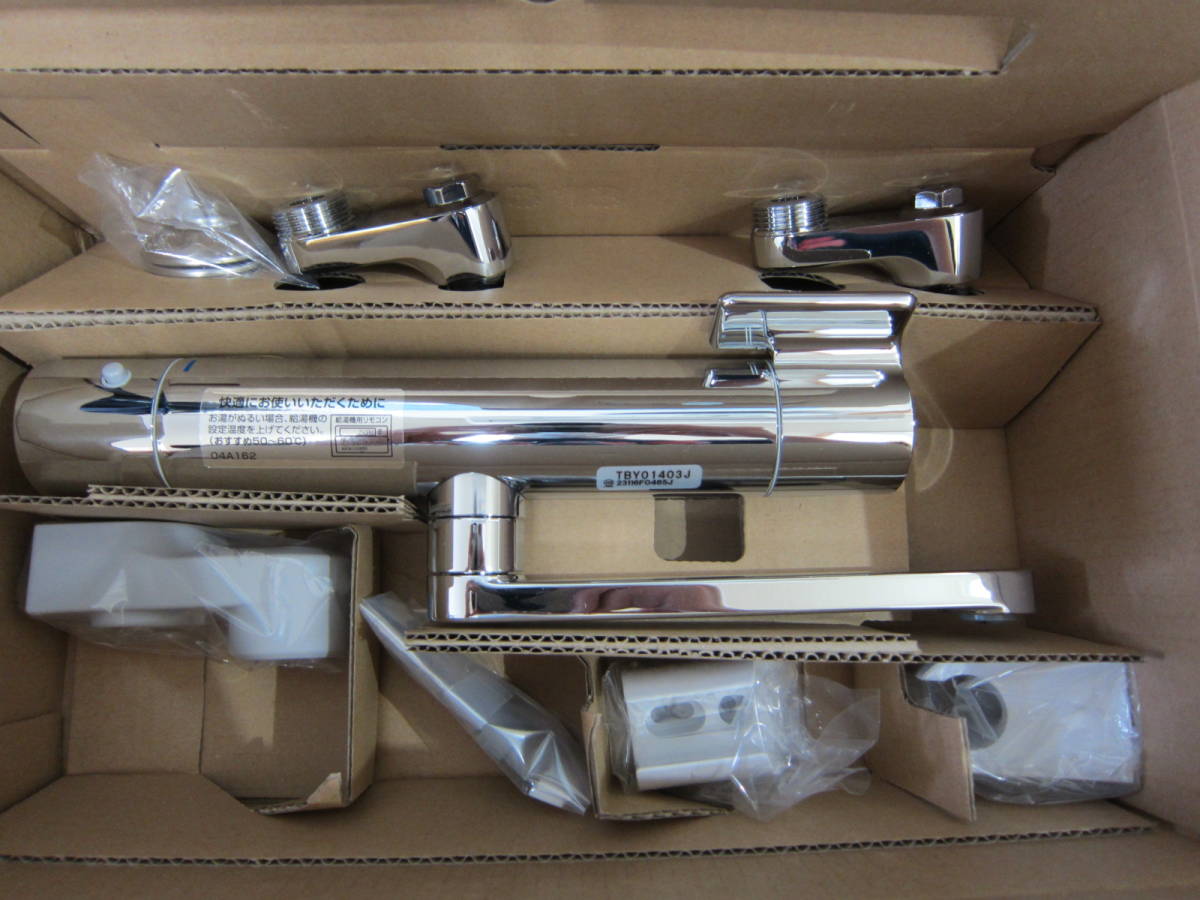 新品 TOTO TBY01403J クリックボタン付 サーモスタット混合栓 新品 TOTO TBY01403J クリックボタン付 サーモスタット混合栓