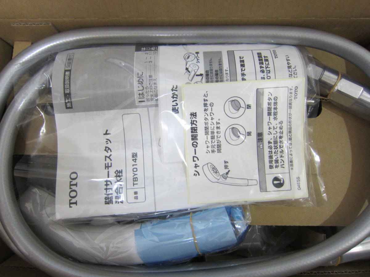 新品 TOTO TBY01403J クリックボタン付 サーモスタット混合栓 銀色