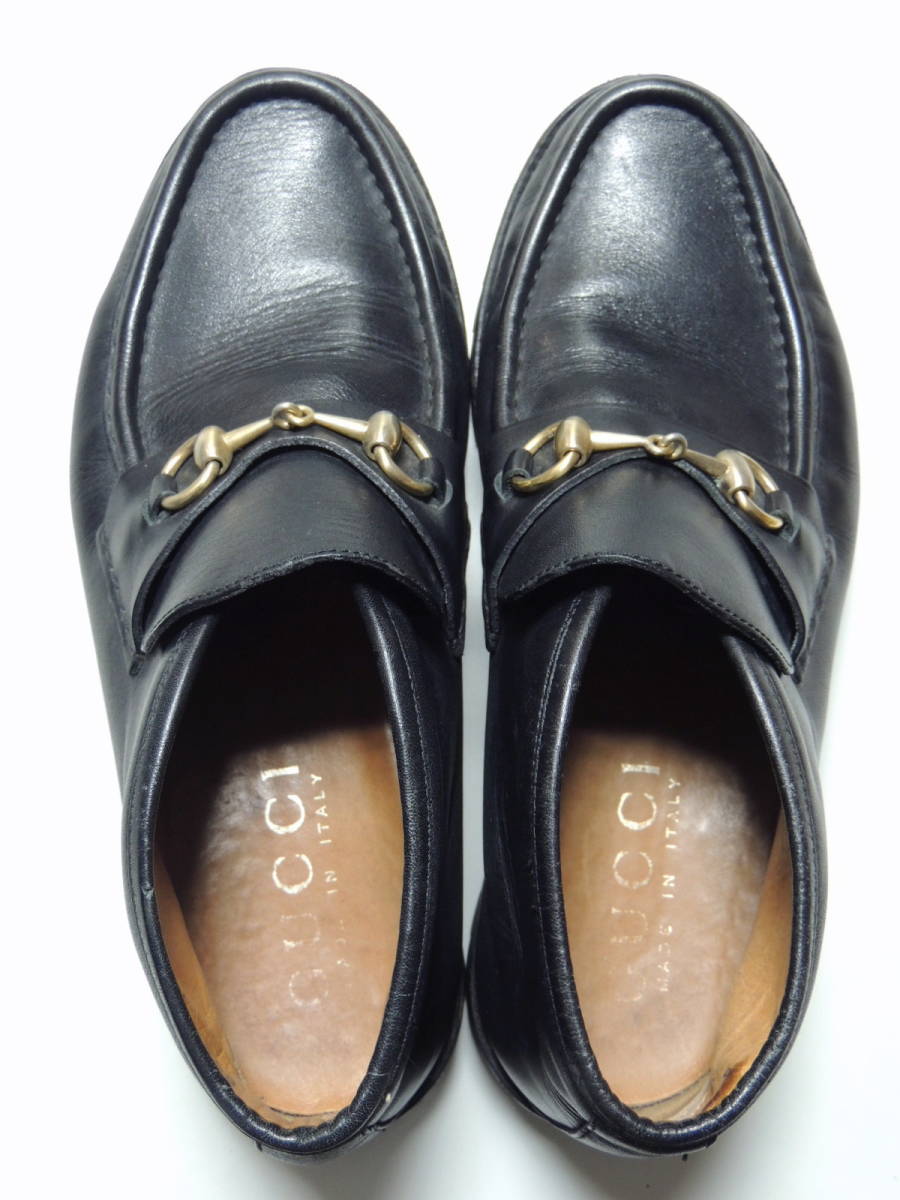 ◇ イタリア製 8D グッチ GUCCI ホース ビット ローファー ブーツ 