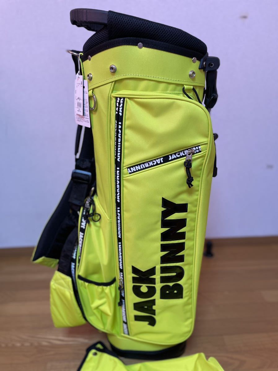 新品 ジャックバニー パーリーゲイツ スタンドキャディバッグ イエロー