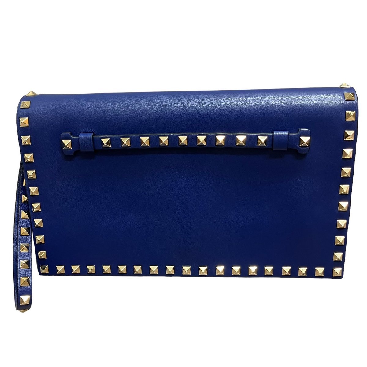Valentino ヴァレンチノ クラッチバッグ ロックスタッズ レザー 