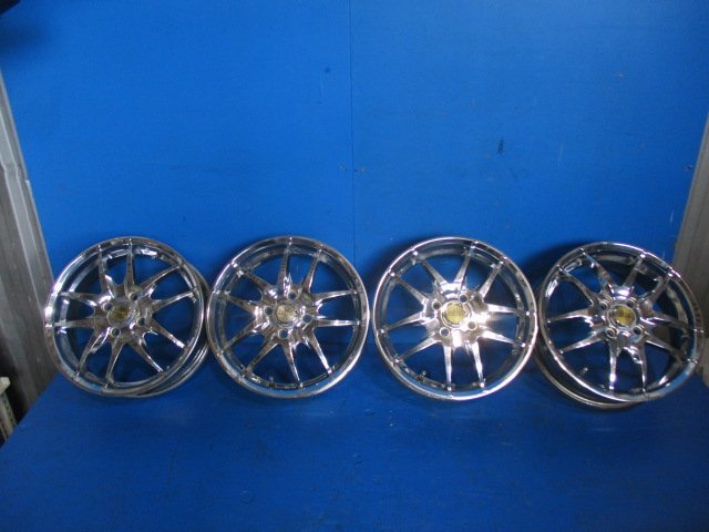 (S)　東京車輪 TRANS β 15インチ 4.5J +45 PCD100 4穴 メッキホイール ワゴンR タント N-BOX エブリィ等に ※個人宅配送不可