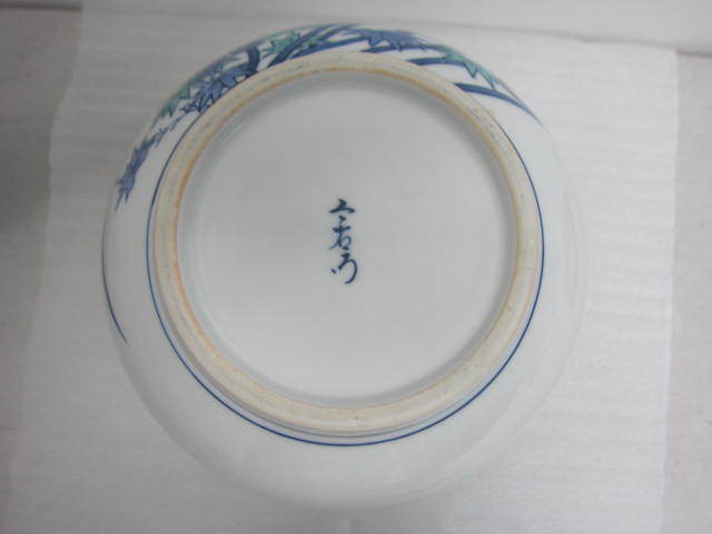 美品】今泉今右衛門 錦花絵花瓶 花器 共箱ダメージ有 【公式通販】