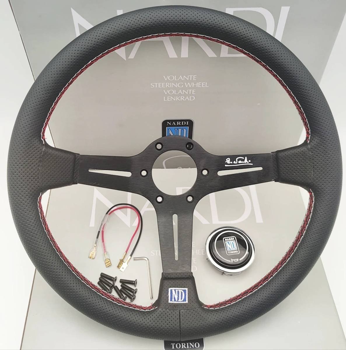 cxr282☆レザーステアリング スポーツステアリングホイール ハンドル