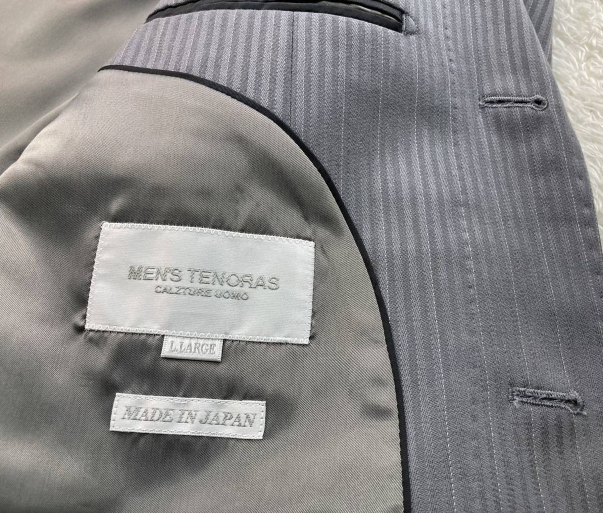 3ピース◇MEN'S TENORAS メンズティノラス ウール ストライプ 3B