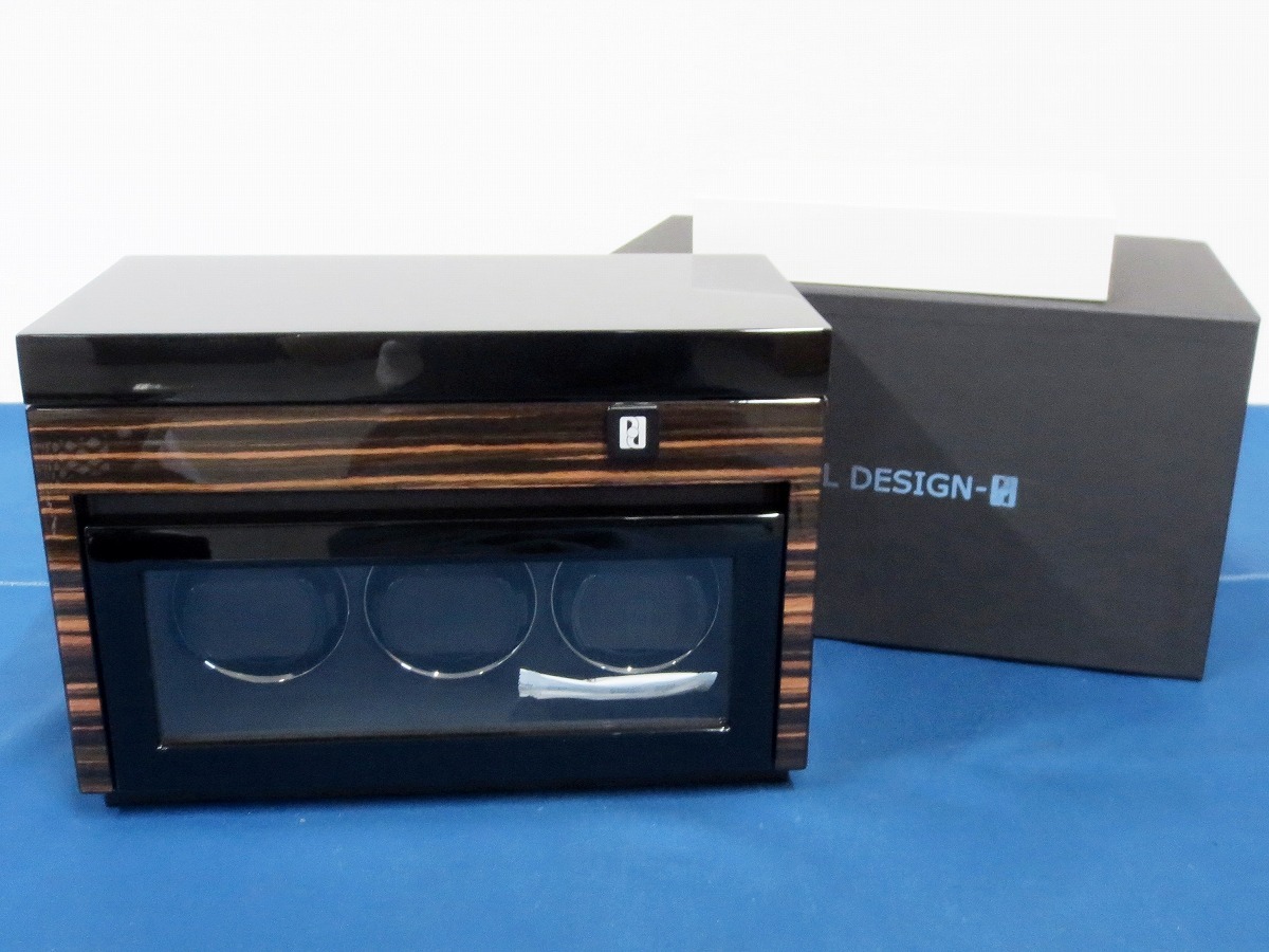 PAUL DESIGN ポールデザイン “GENTLEMEN” ウォッチワインディングボックス 腕時計収納ボックス GENT3+5-M (3168)