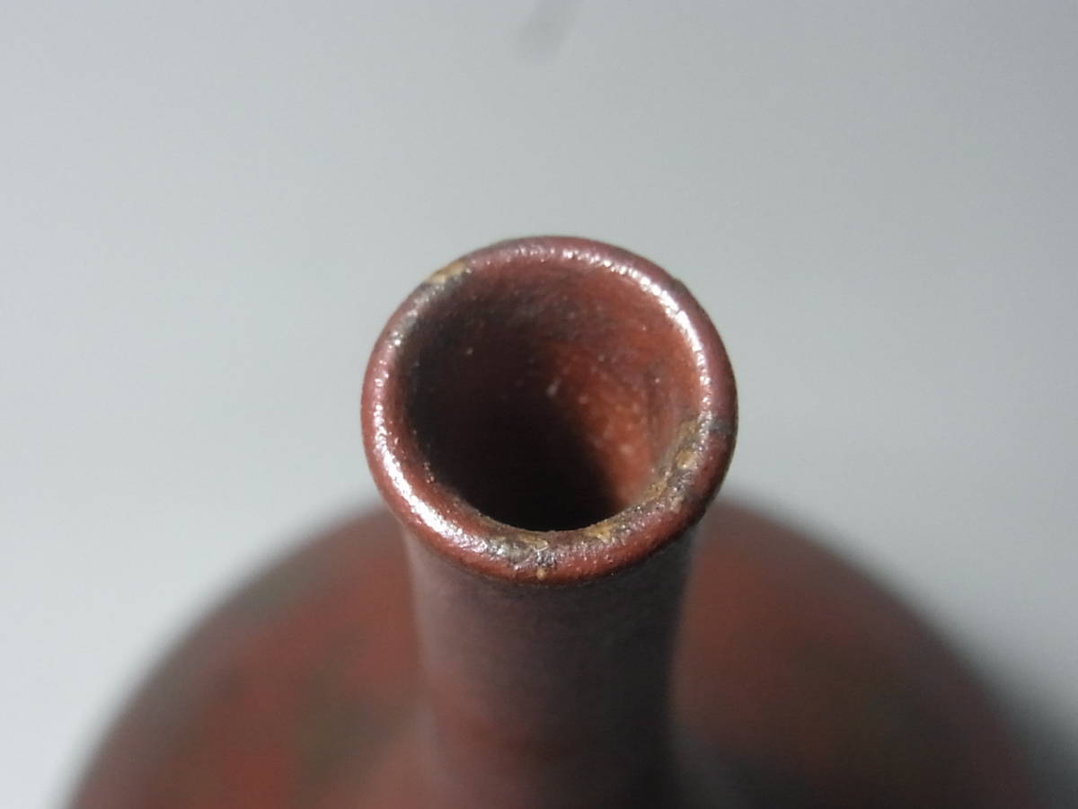工芸品 古備前 献上鶴首徳利 窯印あり