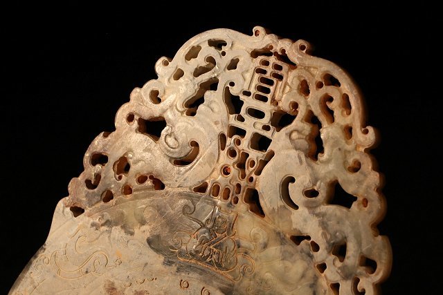 セール ☆皇帝☆西周漢代戦國古玉 寸法約31cmx約21.5cm (