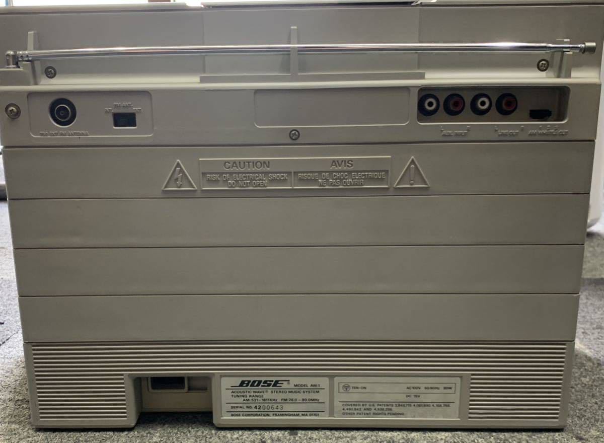 BOSE AW-1 ラジカセ ボーズ MUSIC ジャンク Acoustic WAVE SYSTEM 壊れ