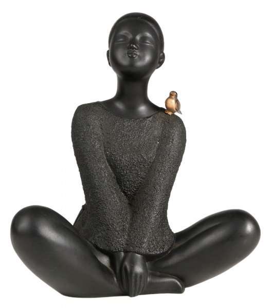 □高岡銅器 彫刻家 板保次 (号 清峯）『おすまし』ブロンズ像 大理石