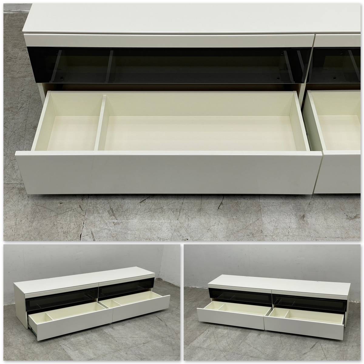T325☆展示品☆パモウナ　Pamouna　テレビボード　リビングボード　TV台　W2000㎜　ローボード