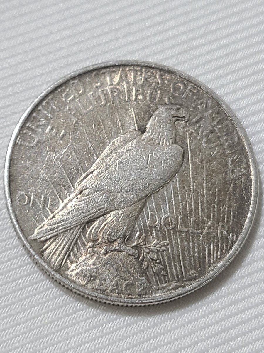1922年銘シルバーコイン リバティ 1ドル 銀貨 アメリカ合衆国 自由の女神 イーグル 米国 ピースダラー 外国硬貨　アンティークコイン