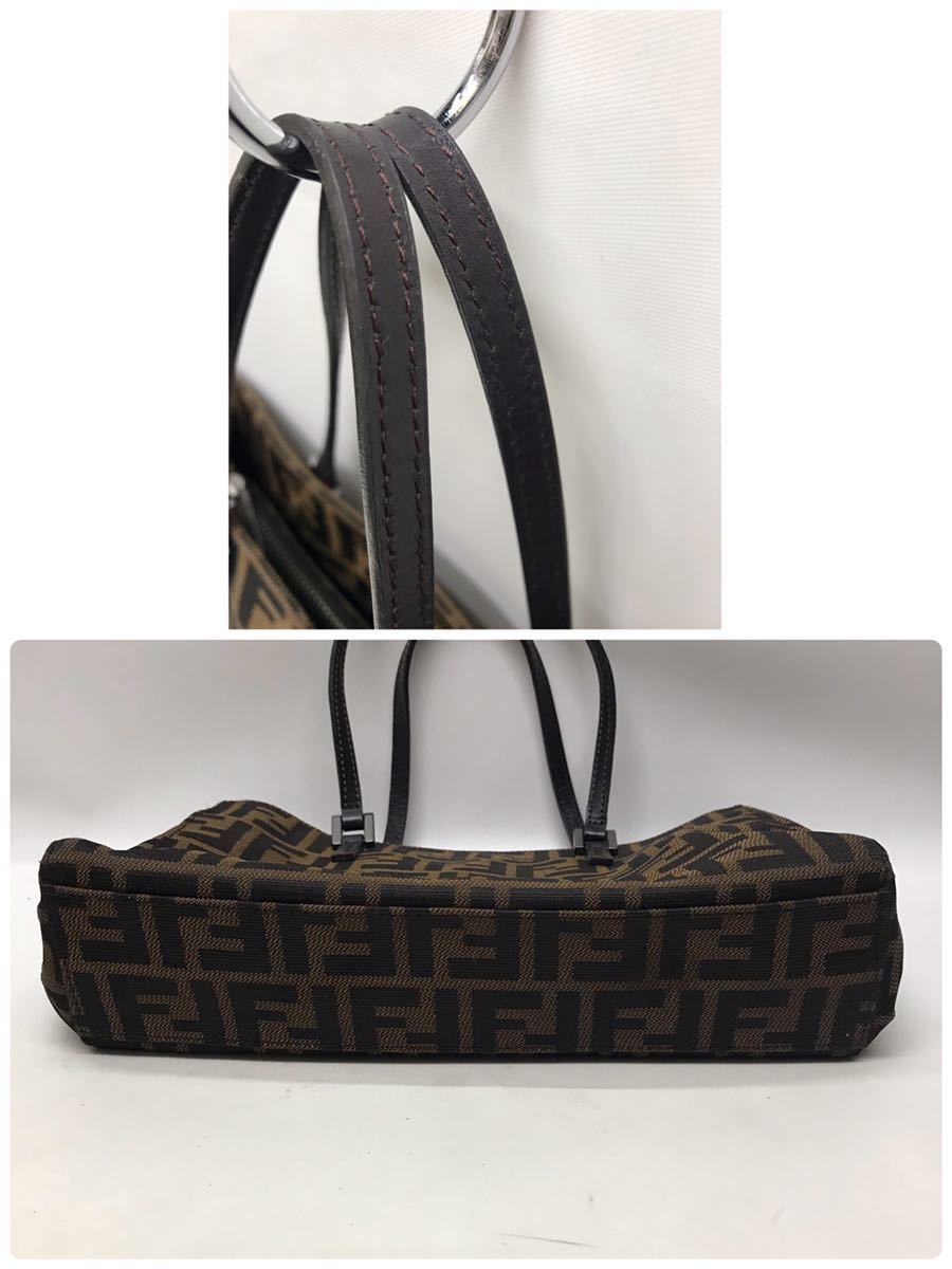 ズッカ柄 FENDI フェンディ トートバッグ FFロゴ FF ズッカ 極美品