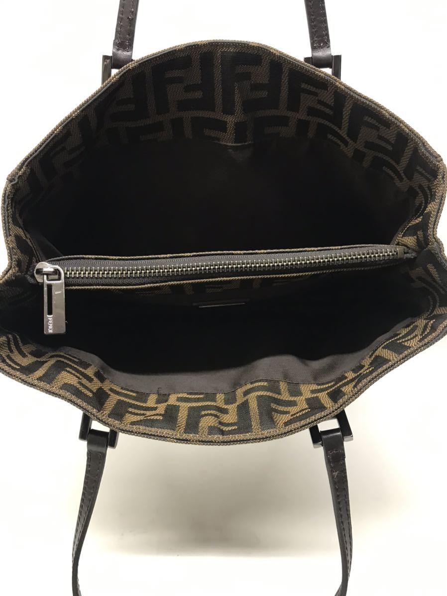 ズッカ柄 FENDI フェンディ トートバッグ FFロゴ FF ズッカ 極美品