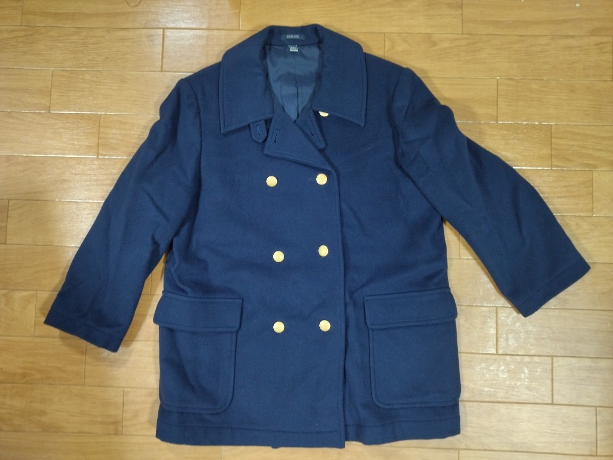 岡山県 就実高校 指定スクールコート HANAE MORI ハナエモリ 155B 