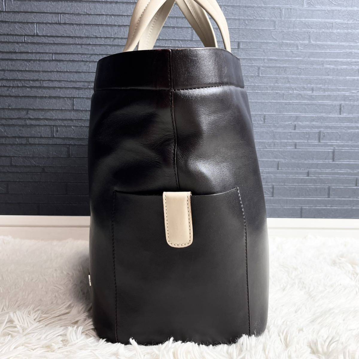 A4収納 BALLY バリー メンズ ビジネス トートバッグ 高級感 Bロゴ