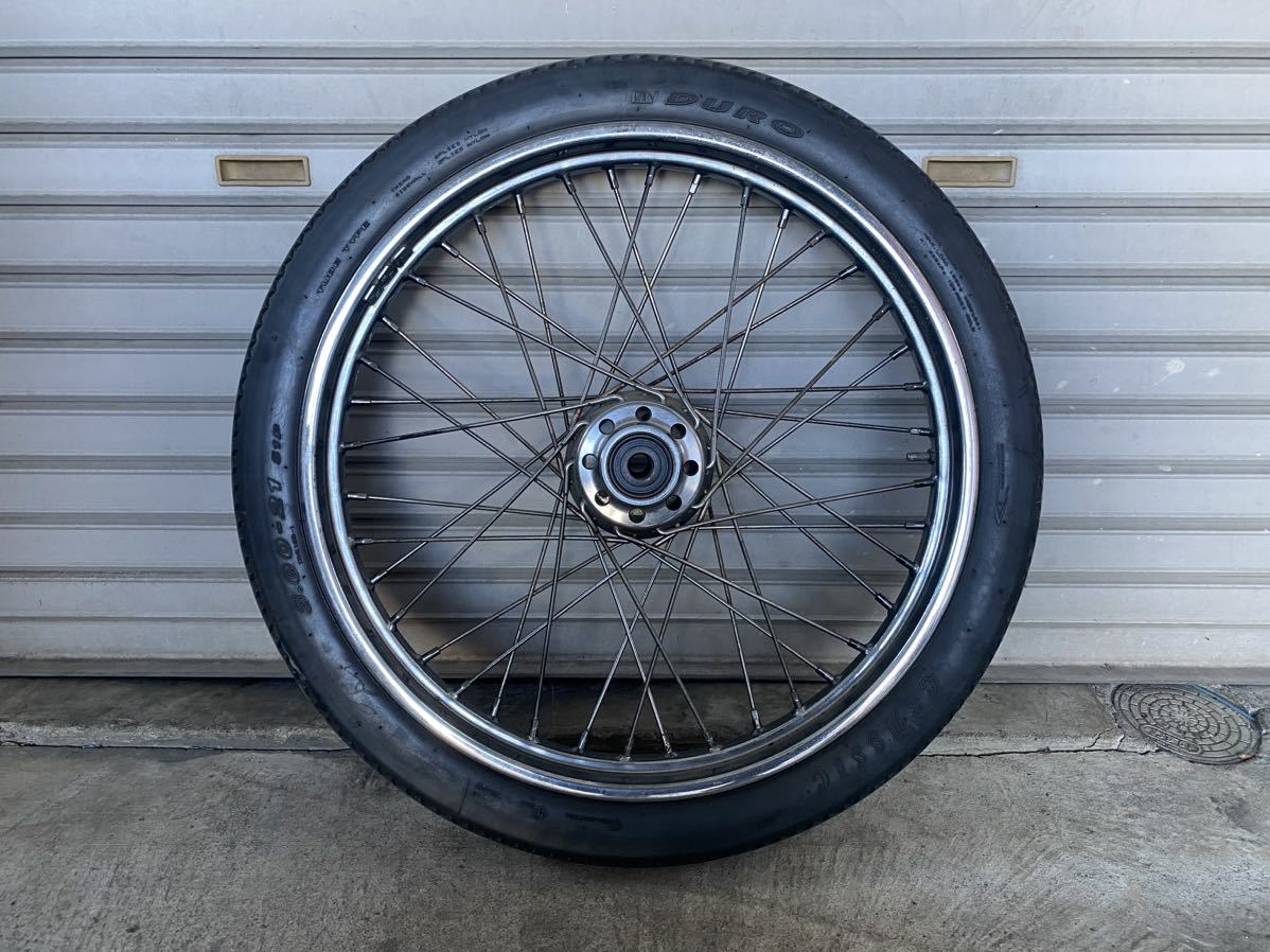 ハーレー フロントホイール 21×2.25 DURO CLASSIC 3.00-21 タイヤ