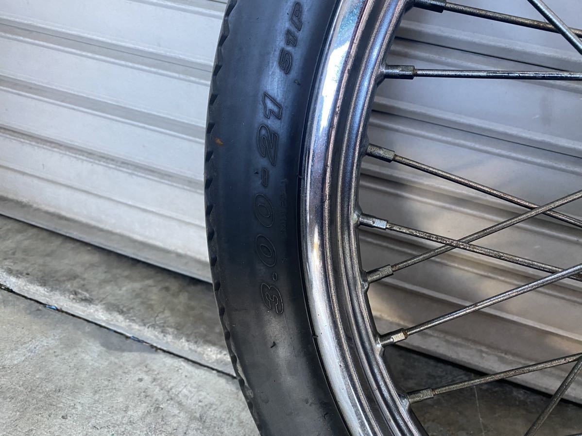 ハーレー フロントホイール 21×2.25 DURO CLASSIC 3.00-21 タイヤ ハーレー フロントホイール 21×2.25 DURO CLASSIC 3.00-21 タイヤ