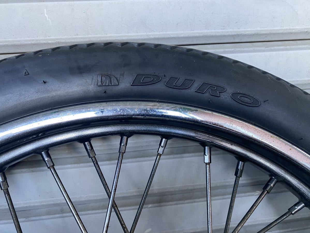 ハーレー フロントホイール 21×2.25 DURO CLASSIC 3.00-21 タイヤ
