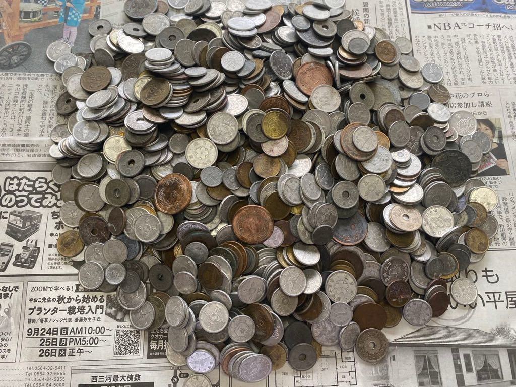 3.1kg 近代銭 硬貨 まとめて 古銭 コイン 日本銭 日本硬貨 貨幣 雑銭