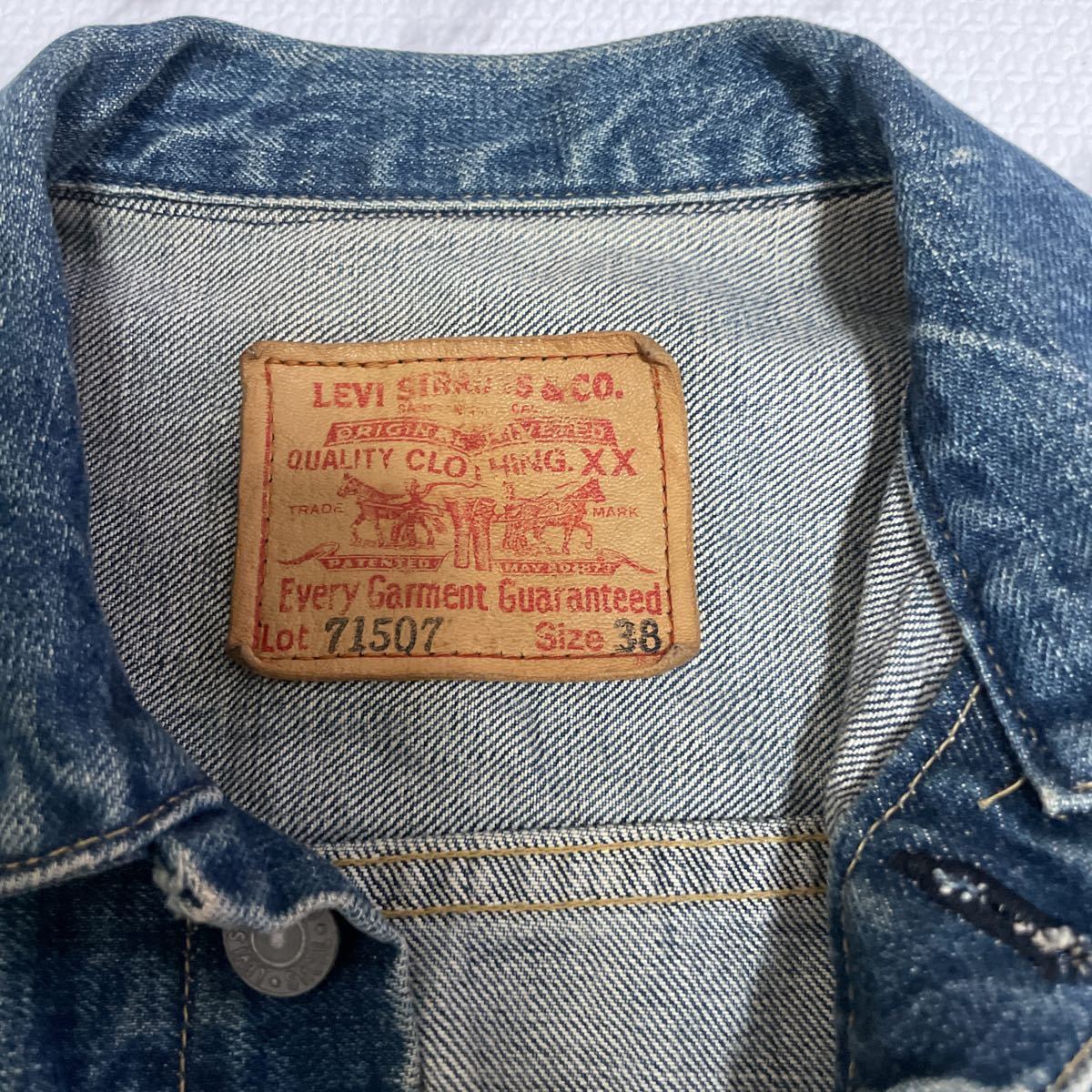 ☆Levi''s リーバイス71507XX デニムジャケット Gジャン ヴィンテージ