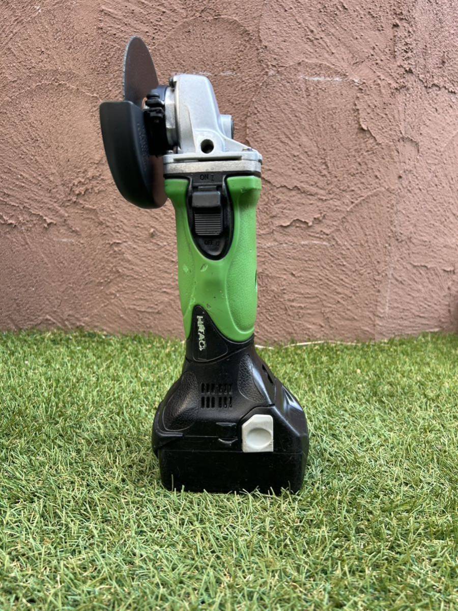 日立工機コードレスディスクグラインダ G 18DSL 18V HITACHI バッテリー付き　動作確認済み。