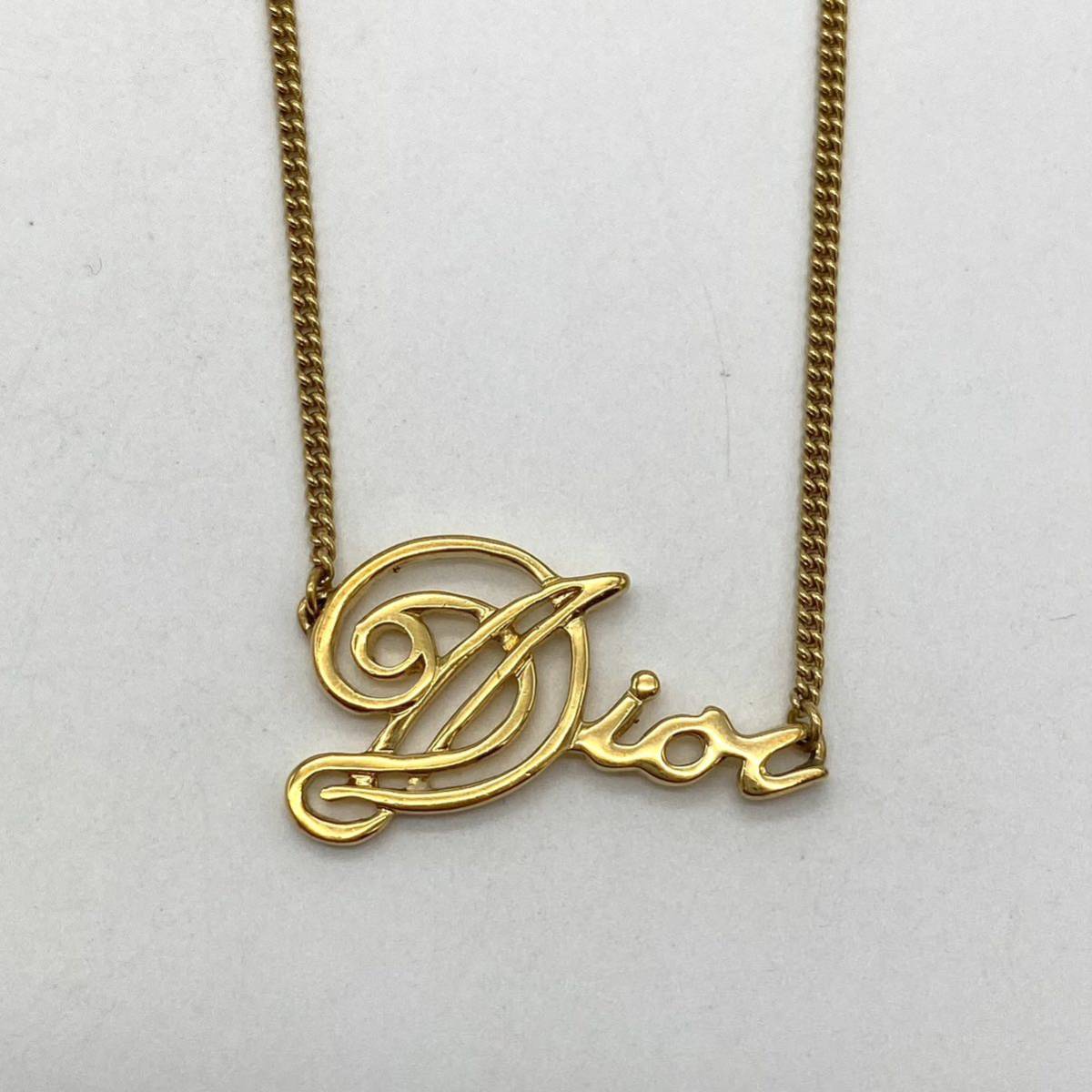 ChristianDior クリスチャンディオール ネックレス サークルロゴ 