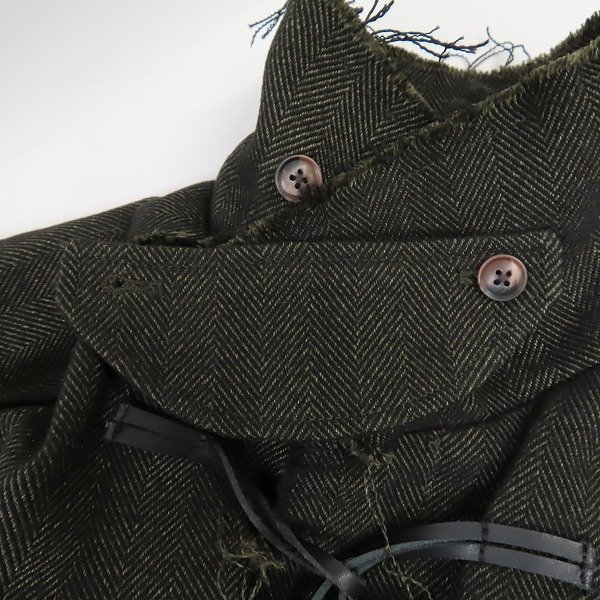 ☆KOOI/コーイ CUT OFF POCKET COAT ダッフルコート /080 CUT OFF
