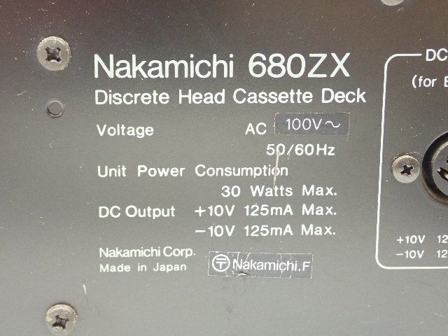 Nakamichi ナカミチ 2スピードカセットデッキ 680ZX ¶ 6B9FF-2(一般