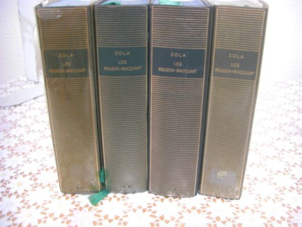 プレイヤード叢書 Emile Zola、Les Rougon-Macquart 1-4巻 4冊 エミール・ゾラ ルーゴン＝マッカール叢書 A10