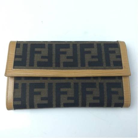 得価，正規品 フェンディ 長財布 三つ折り FENDI レザー&times;キャンパス(女性用財布)｜売買されたオークション情報、yahooの商品情報をアーカイブ公開 - オークファン 服飾小物