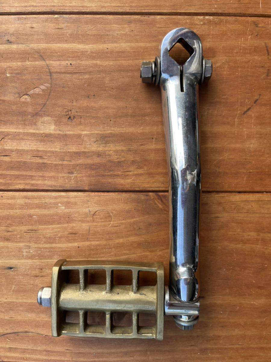 キックペダル　ブラス　真鍮　ハーレー　4速ミッション　中古