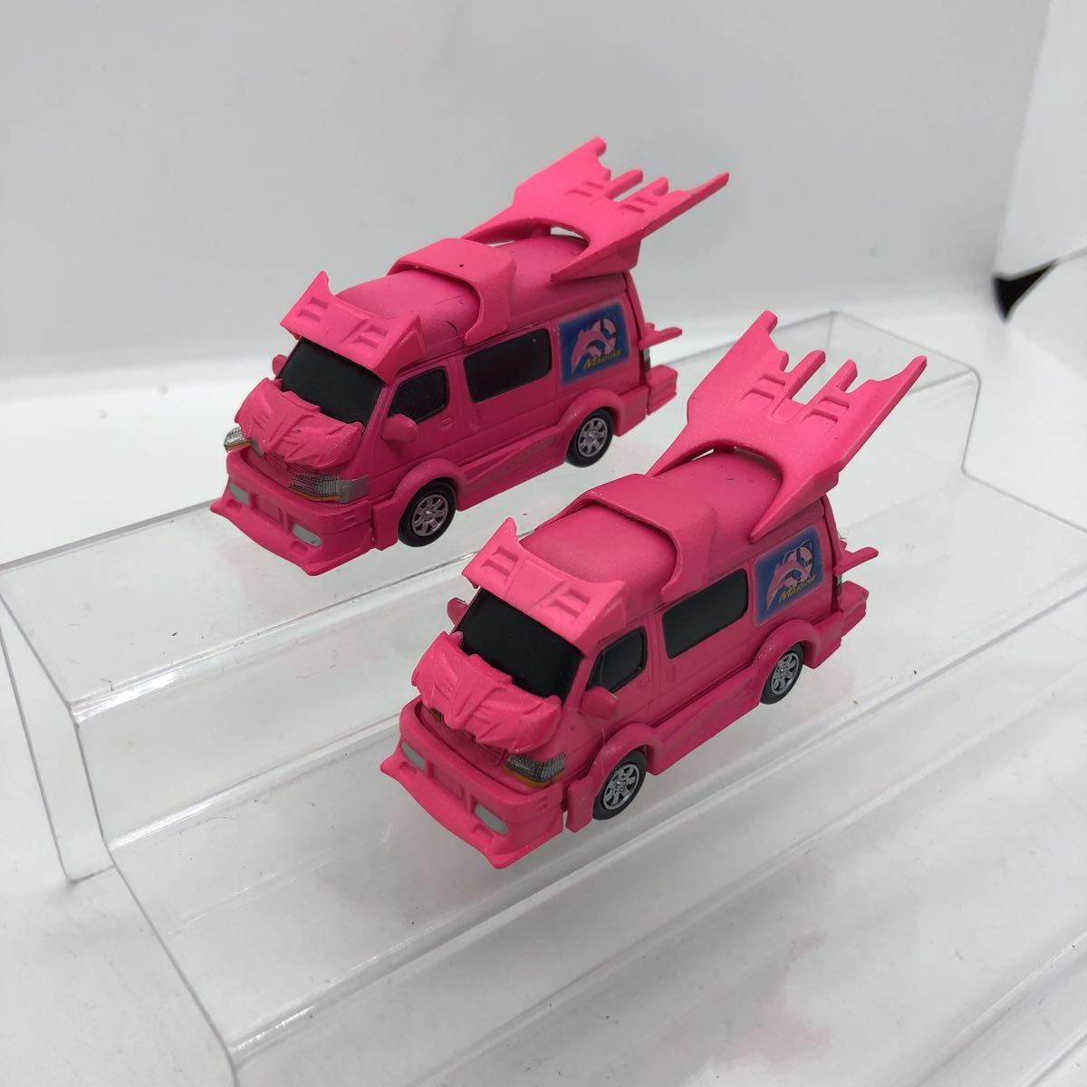 ピンク 100系 ハイエース バニング ミニカー ガチャガチャ ガシャポン 