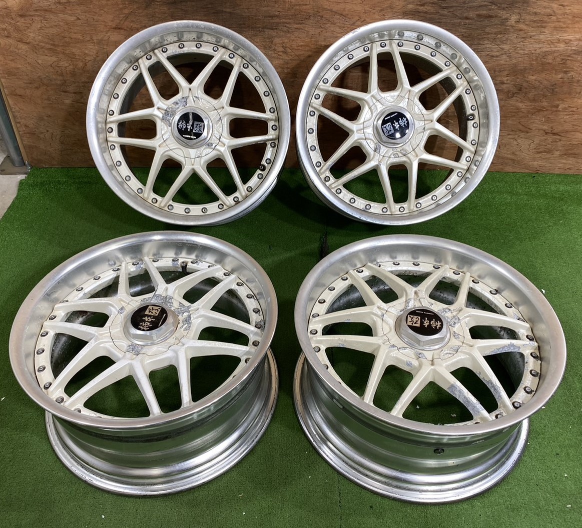 【SSR/柿本・改N-GT　TIPE-C（マルチ）】KAKIMOTO　RACING　17×8J/9J　ET37　4H-5H/114.3　4本セット！　★希少★深リム★