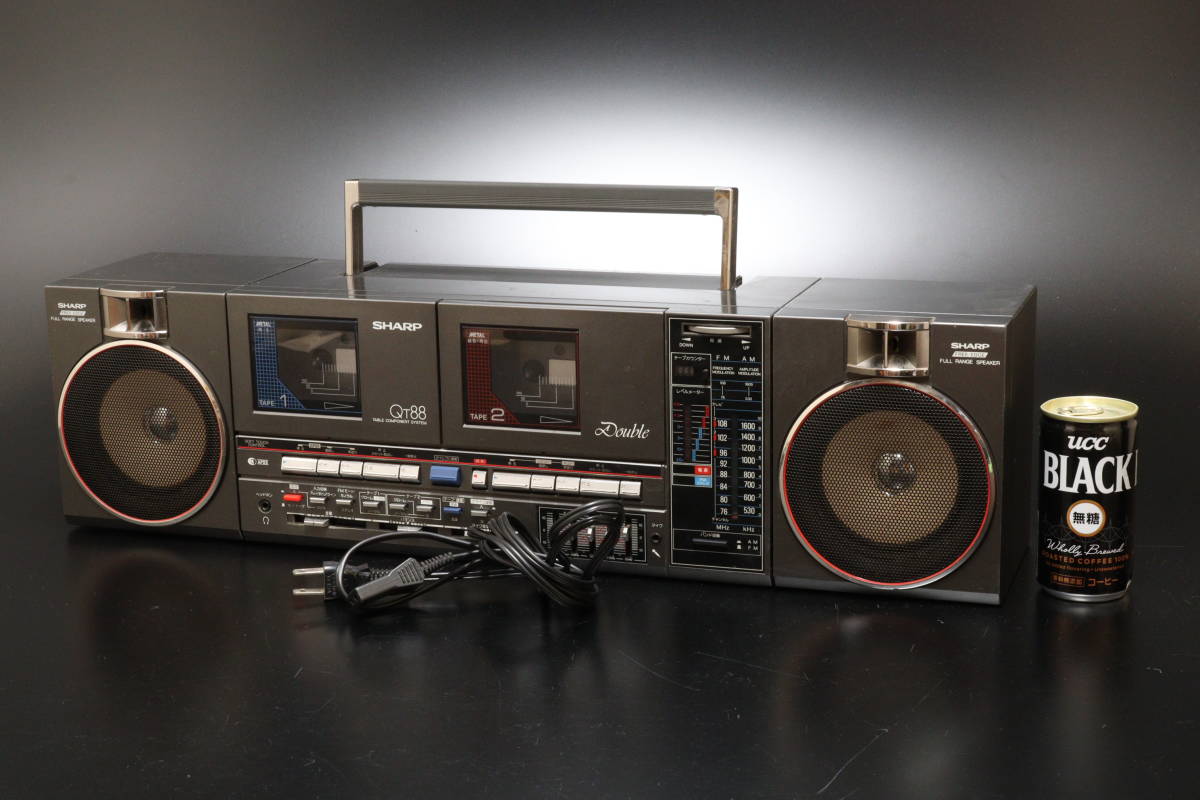 SHARP シャープ ラジカセ QT-88G コード付