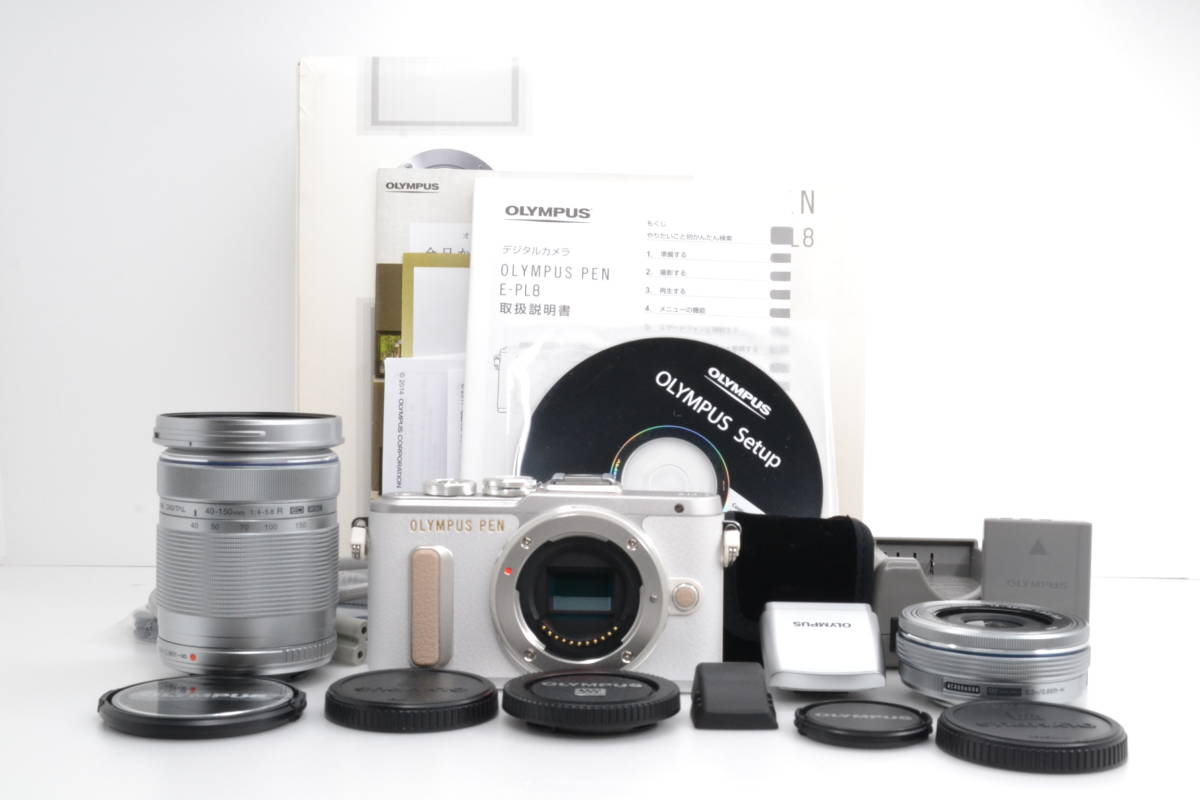 OLYMPUS PEN E−PL8 ダブルズームレンズキット 極美品 OLYMPUS OLYMPUS PEN E−PL8 ダブルズームレンズキット 極美品 OLYMPUS