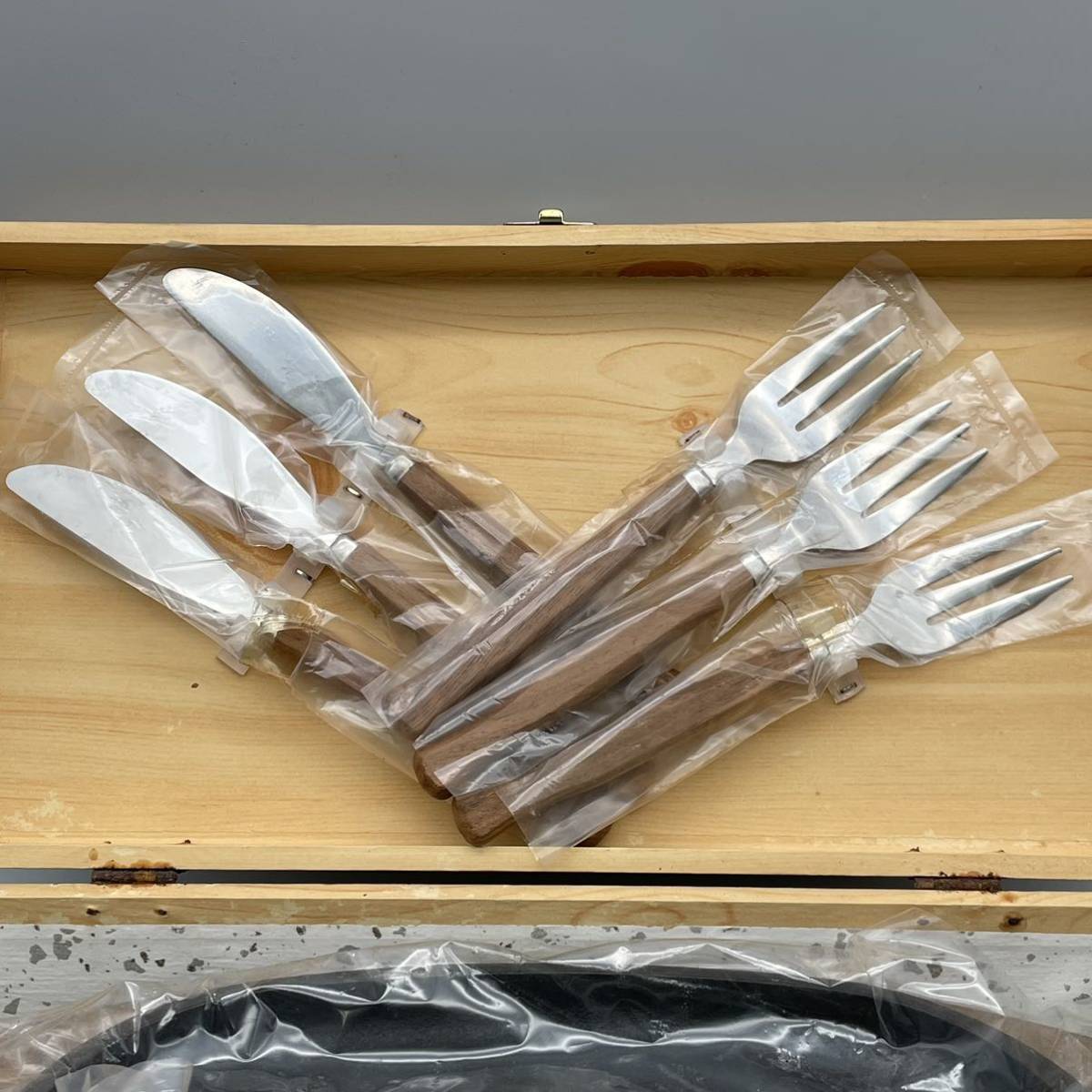 南部鉄器 岩鋳 ステーキ皿 3枚セット ナイフフォーク付き 未使用 岩鋳