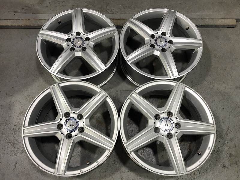 (5B036) 17x7J ベンツ純正 オフセット48 5穴 PCD112 ハブ約67mm 送料無料