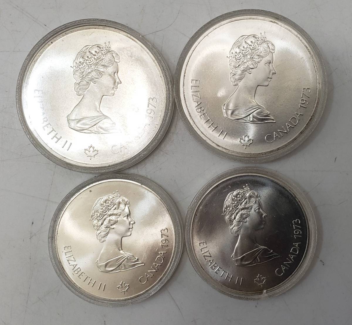 1976年 第21回モントリオールオリンピックコイン カナダ エリザベス10ドル銀貨2枚 5