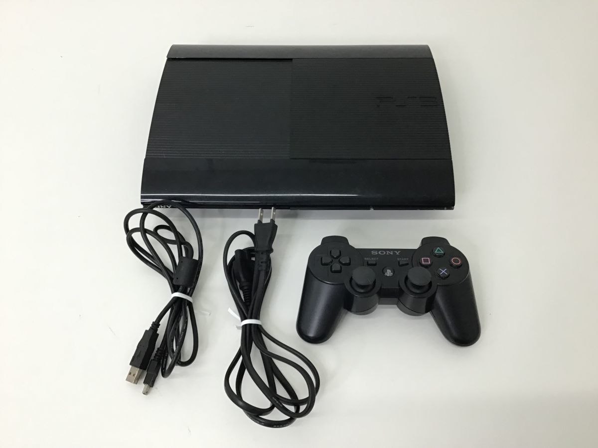 ●営AD080-80　【通電動作確認初期化済み】 SONY ソニー PlayStation３ PS3 250GB 本体 CECH-4000B チャコールブラック