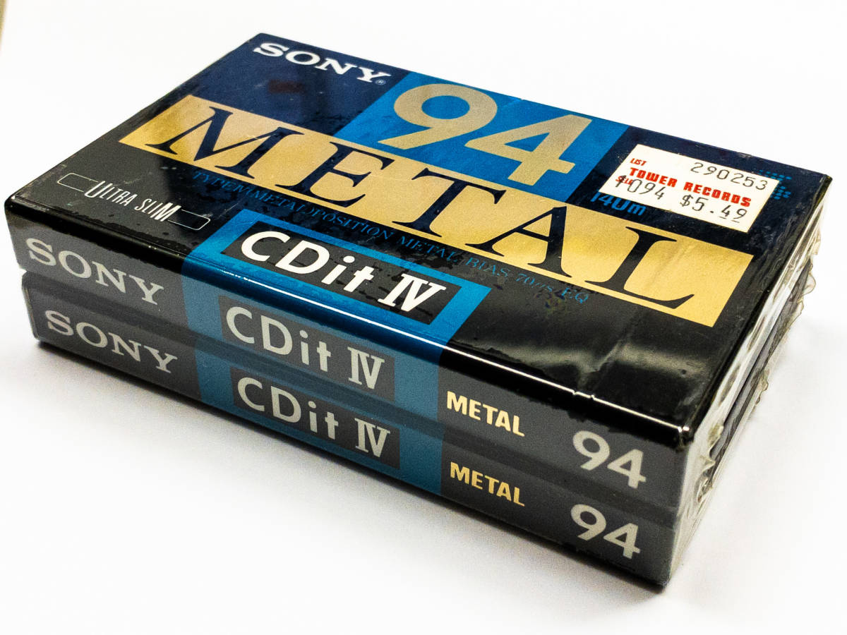 未開封】 カセットテープ ソニーMETAL-XR100 10本 非売品ラベル付 