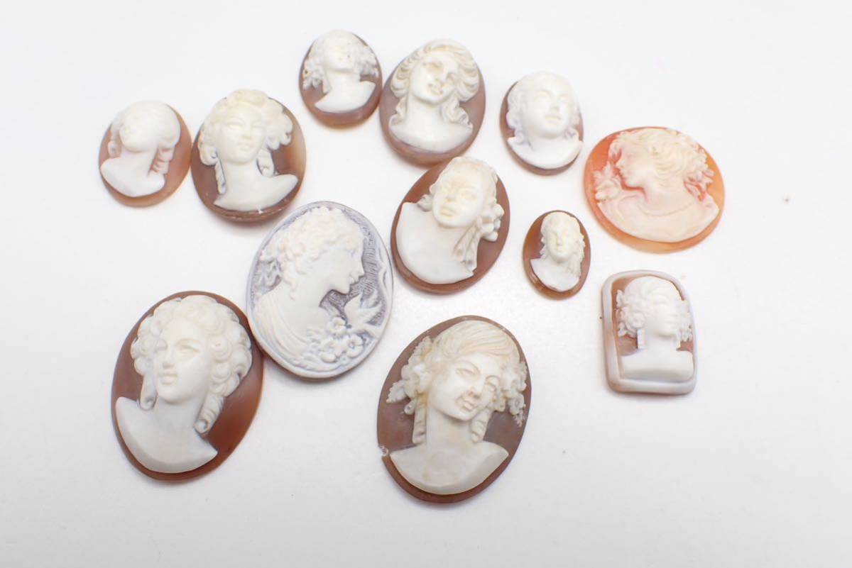 【シェルカメオ】◇立体カメオ◇ルース◇カルミネヤンナコーネ◇07